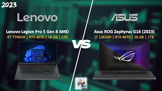 Lenovo Legion Pro 5 Gen 8 vs Asus Zephyrus G16 (2023)