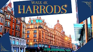 Walk 4k - The Luxurious Harrods- London UK
