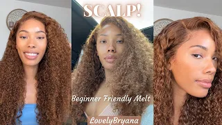 Colored Curls! The Easiest MELT! NO Bald CAP| Must Have Summer Curly Wig | LovelyBryana x Hairvivi