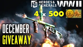 Heroes and Generals ► GIVEAWAY December | Machine Carbine MK I (The New Owen SMG)