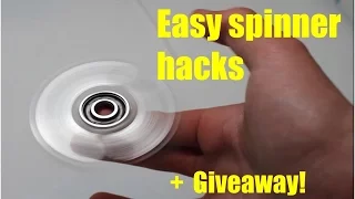 5 EASY SPINNER TIPS/HACKS + GIVEAWAY