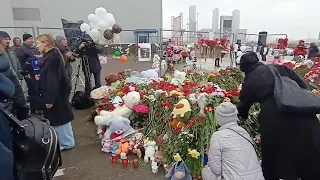 MOSCOW. CROCUS CITY MEMORIAL. СВЕТЛАЯ ПАМЯТЬ ПОГИБШИМ. 🙏🙏🙏 #moscow #crocus #crocuscityhall #memorial