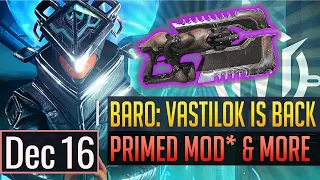 Warframe | BARO KI'TEER: Good Mods & Vastilok Returns! - Dec 16th