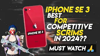 IPHONE SE 3 BEST FOR COMPETITIVE IN 2024🔥IPHONE SE 3 BGMI/PUBG TEST IN 2024😍•IPHONE SE 3 REVIEW👀