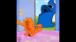Garfield Answers Door To Alphabet Lore and Number Lore | funny memes #shorts