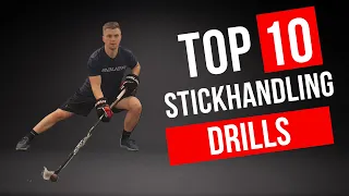 Top 10 - Best Stickhandling Drills For Hockey Players | OFF-ICE Hockey Practice | Puck Control