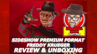 4K Sideshow Collectibles Freddy Krueger Premium Format Figure Review and Unboxing