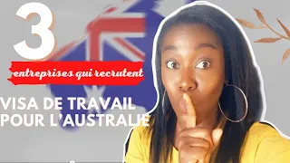 VISA TRAVAIL SPONSORSHIP RECRUTEMENT DANS LE BÂTIMENT EN AUSTRALIE 2022