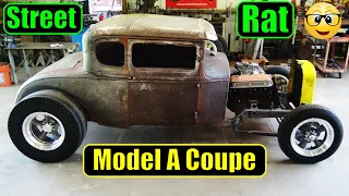 Custom Hot Rod Grill Made From Tie Wire - Model A Ford Coupe