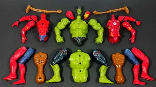 Merakit Mainan ironman Avengers vs Hulk Smash vs Siren head toys vs Spider-Man Marvel Avengers