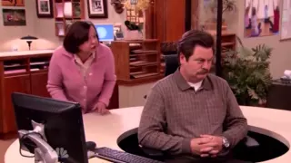 Parks and Recreation - Ron Swanson and the Swivel Chair