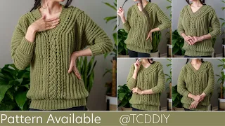 How to Crochet: Batwing Sweater | Pattern & Tutorial DIY