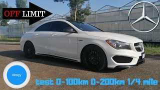 Mercedes CLA 2.0t 4matic stage 1 | 270hp | Dragy test |