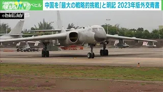 中国の軍事動向「最大の戦略的挑戦」　2023年外交青書(2023年4月11日)