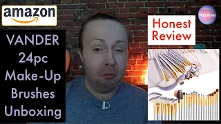 VANDER 24pc Makeup Brushes (Unboxing) | Honest Review | Amazon Makeup Brushes Review  2021