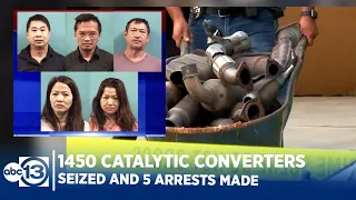 5 arrested in catalytic converter theft bust worth 4.3 Million