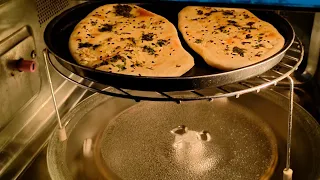 Effortless -Garlic Naan Recipe in convection/Bestever Garlic Naan/LG Microwave Recipes for beginners