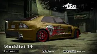 NFS Most Wanted Blacklist Car - #14 Taz