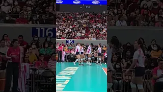 Dancing Number with Creamline Cool Smashers while playing PVL All-Filipino Conference Finals Game 2