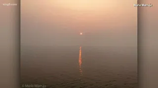 Wildfire smoke causing hazy skies over Puget Sound