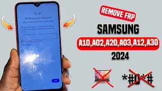 Samsung A10/A02/A03/A12/A70/A50/A30/A20 Frp Bypass ALL Samsung Google Account Bypass Without Pc 2024