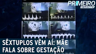 Sêxtuplos: mãe acredita estar grávida de um e descobre seis | Primeiro Impacto (17/05/23)