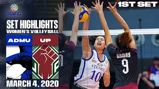 ADMU vs. UP - March 4, 2020 | Set 1 | Set Highlights | UAAP 82 WV