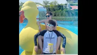 [Eng sub]Li Jiahua & Lai jiaxin~ Water park tour 🏞️✨