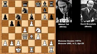 Mikhail Tal vs David Bronstein - Moscow (1973)