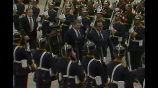 President Reagan's trip to Colombia and Departure via Air Force One on December 3, 1982