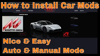 How to Install Car Mods in Assetto Corsa 2023 simple guide Auto mode & Manual mode