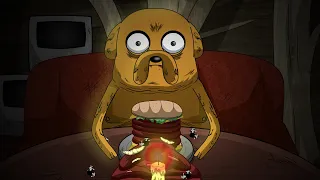 JAKE'S SECRET and the MEAT MAN | Adventure time (horror animation)