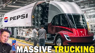 2025 Tesla Trucking Semi Upgrade- Mass Delivers, Real Weight, Battery & New Production Plan!