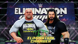 WWE Mayhem | Elimination chamber | Roman reigns vs Goldberg