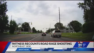 Witness recounts road rage shooting on northeast side, video shows moment bullet strikes car window