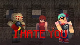 FNF I HATE YOU BUT MINECRAFT Hw123dar Cover