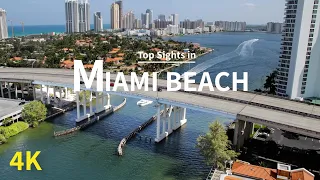 [4K] Miami Beach - Aerial Drone Tour of Miami Beach with Relaxing Piano Music.