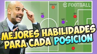 MEJORES HABILIDADES POR POSICIÓN EN EFOOTBALL 2024