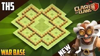 New BEST TH5 WAR/TROPHY Base 2018!! COC Town Hall 5 (TH5) War Base Design - Clash of Clans