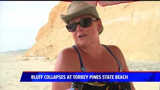Bluff Collapses At Torrey Pines State Beach