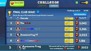 Completed Club wars Solo Grind 2000 (Frag Pro shooter)