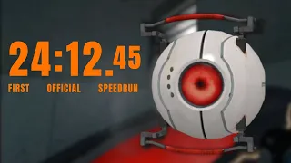 Portal Glitchless / Full game - FIRST OFFICIAL SPEEDRUN: 24:12.45 (former 1687th place) #portal