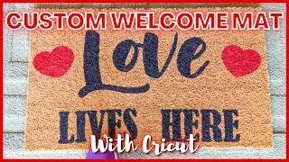 How To Make a Personalized Doormat with Cricut