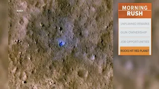 NASA lander captures rocks hitting Mars