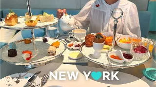 [4K] New York City: 5th & 6th Ave. to Bryant Park, Breakfast & Tea at Tiffany's🥐🫖 2023