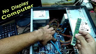 How to repair No Display Computer || Ram Problem || No Display Motherboard || No Signal by PK Expert