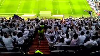 Real Madrid fans at Santiago Bernabeu