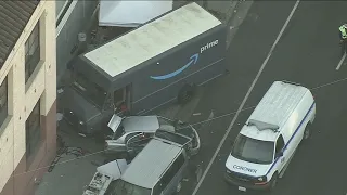 Pedestrian hit, killed by stolen Amazon truck