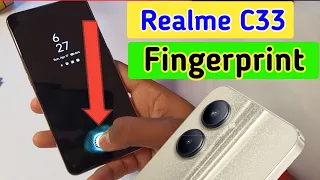 Realme c33 display fingerprint setting/Realme c33 fingerprint screen lock/fingerprint sensor