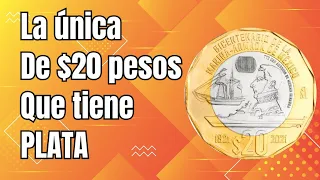 La Única de $20 pesos con PLATA / Monedas de Mèxico / Monedas Mexicanas / Coins